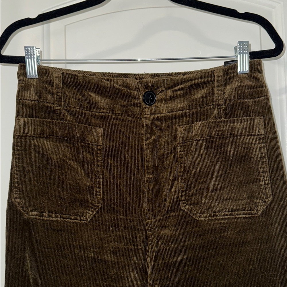 Anthropologie The Colette Corduroy Crop Wide-Leg Pants by Maeve